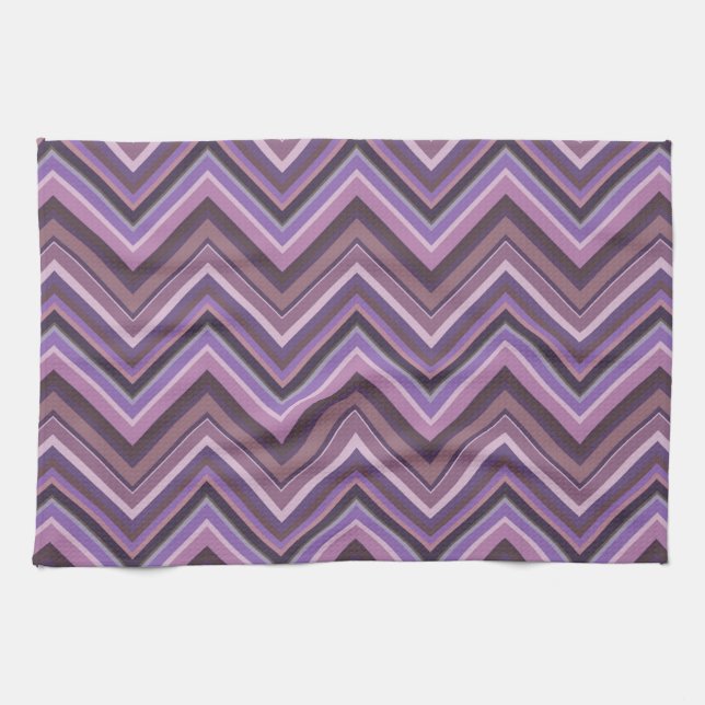 Paño De Cocina Rayas Mauve zigzag (Horizontal)