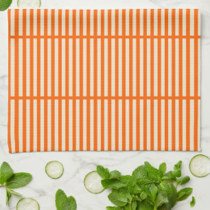 Paño De Cocina Rayas naranjas