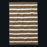 Paño De Cocina Rayas Neutrales Pecan<br><div class="desc">Patrones de rayas horizontales en una paleta de colores neutros cálidos.</div>