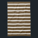Paño De Cocina Rayas Neutrales Pecan<br><div class="desc">Patrones de rayas horizontales en una paleta de colores neutros cálidos.</div>