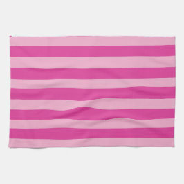 Paño De Cocina Rayas rosadas