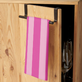 Paño De Cocina Rayas rosadas