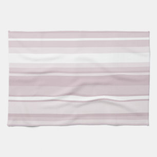 Paño De Cocina rayas rosadas de cuarzo Rosa