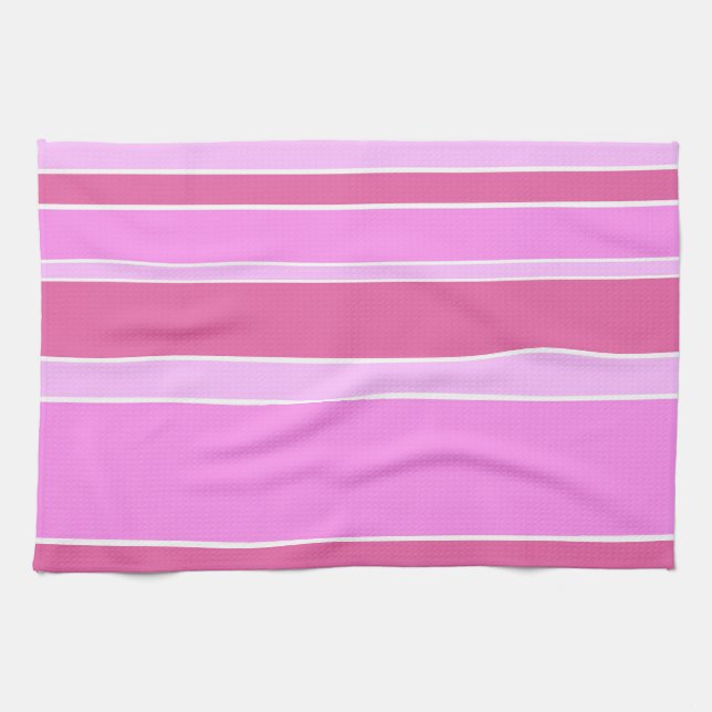 Paño De Cocina Rayas rosas (Horizontal)