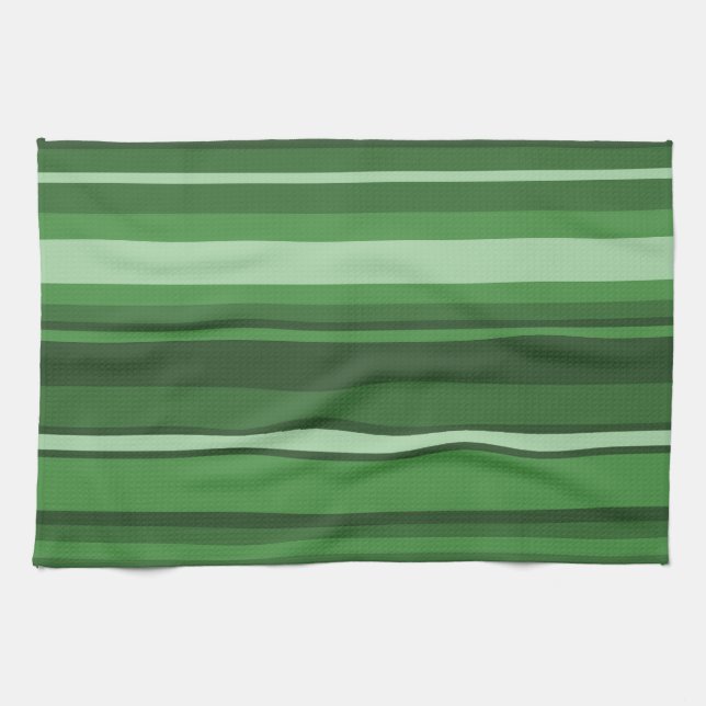 Paño De Cocina Rayas verdes (Horizontal)