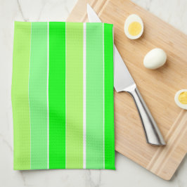 Paño De Cocina Rayas verdes limones