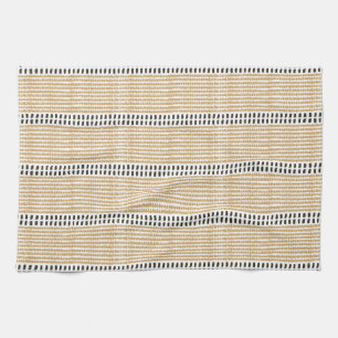 Paño De Cocina Rayas versátiles modernas simples amarillo negro c