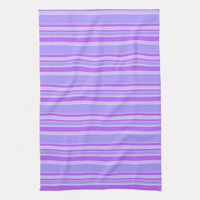 Paño De Cocina Rayas violetas (Vertical)