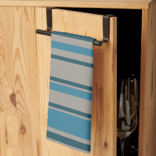 Paño De Cocina Rayos grises y azules