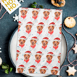 Paño De Cocina Raza de perro Labrador Navidad