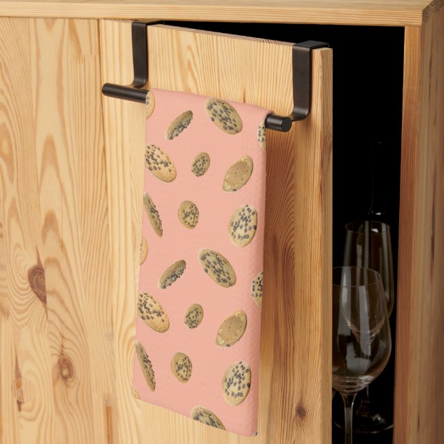 Paño De Cocina Realistic Chocolate Chip Cookie Kitchen Towel (Pliegue de tercios)