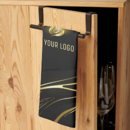 Paño De Cocina Realistic elegant Black Gold Hair Style