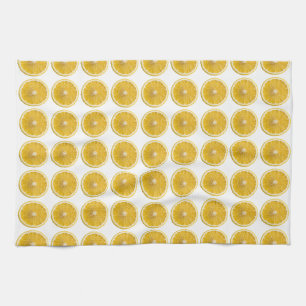 Paño De Cocina Rebanada de limón amarillo fresco patrón de cocina