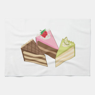 Paño De Cocina Rebanadas de la torta