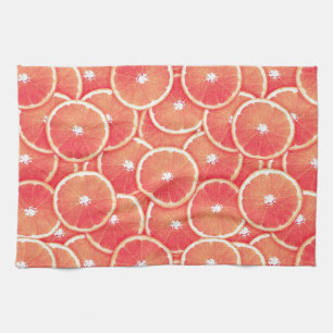 Paño De Cocina Rebanadas del pomelo rosado
