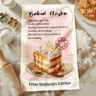 Paño De Cocina Receta de Alaska al Horno Personalizada