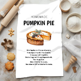 Paño De Cocina Receta de carrito de calabaza - Regalo de otoño ac