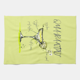 Paño De Cocina Receta de cóctel de aislamiento social de Quaranti