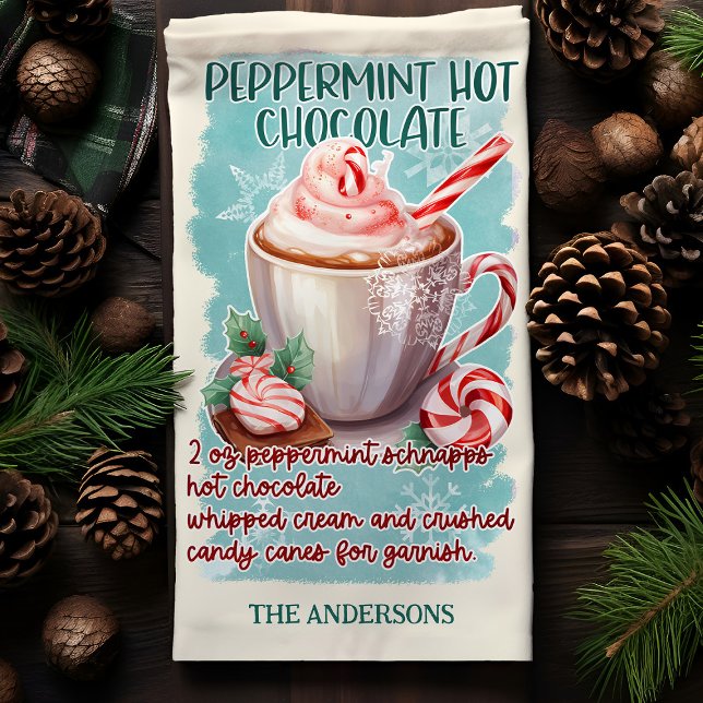 Paño De Cocina Receta de Cóctel de Chocolate Caliente de Menta pa (Subido por el creador)