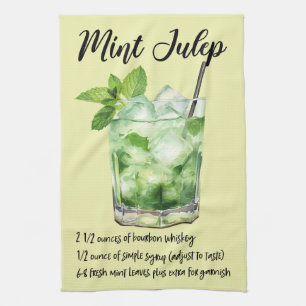 Paño De Cocina Receta de cóctel de julep de menta