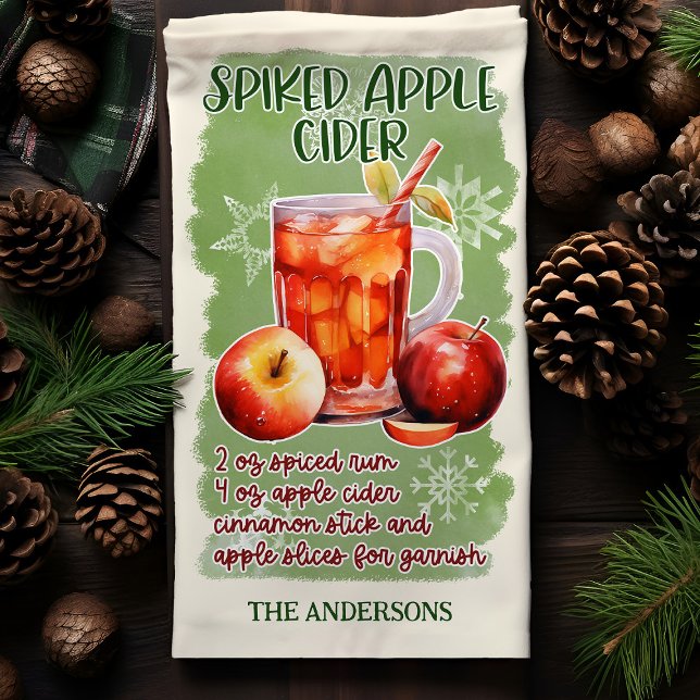 Paño De Cocina Receta de cóctel para Navidades de sidra de Apple (Subido por el creador)