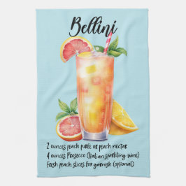 Paño De Cocina Receta de cócteles de Bellini