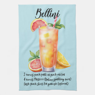 Paño De Cocina Receta de cócteles de Bellini
