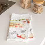 Paño De Cocina Receta de color de agua de Apple Pie Heirloom Toal<br><div class="desc">Para un regalo único, haz un lote de bondad directamente de una de las recetas atesoradas de la abuela, y obsequia junto con una toalla de té de la herencia impresa con la misma receta. Convierte las recetas escritas a mano de tu madre o abuela o tías en toallas de...</div>