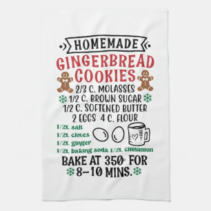 Paño De Cocina receta de galletas de jengibre caseras Navidad