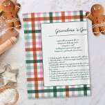 Paño De Cocina Receta de Gingham Family Keepsake<br><div class="desc">Receta moderna de la familia Gingham Toalla de cocina Keepsake en un diseño moderno y elegante con verde, rojo y rosa. Este patrón original de Navidades de manteca es una manera única de hacer un conservador especial de recetas de la abuela o la familia. Hacerlo un gran regalo de Navidades...</div>