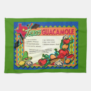 Paño De Cocina Receta de Guacamole de Texas