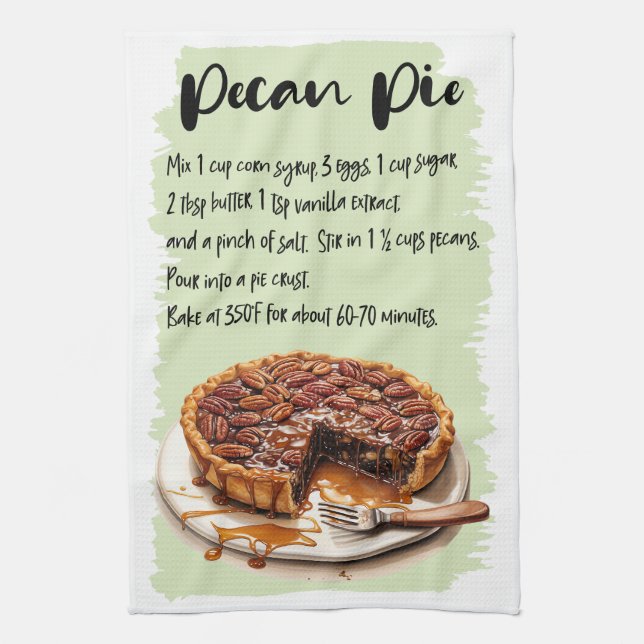 Paño De Cocina Receta de horneado de cerdo de Pecan (Vertical)