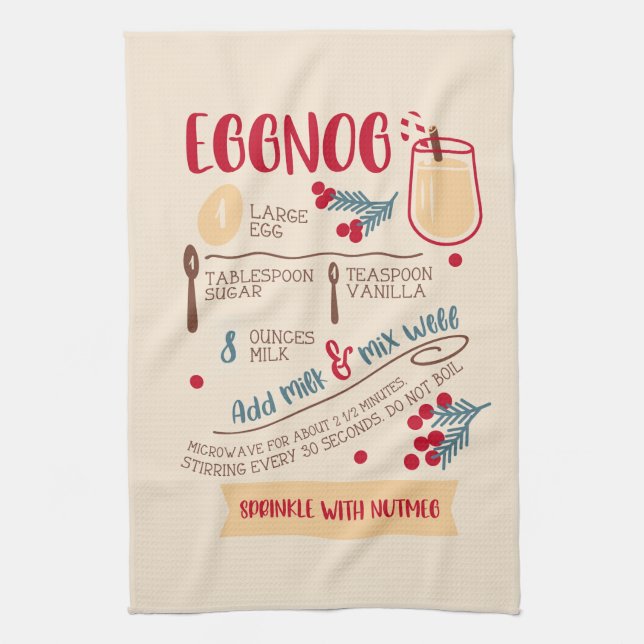 Paño De Cocina Receta de huevo (Vertical)