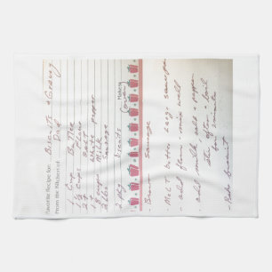 Paño De Cocina Receta de la galleta y de la salsa del papá en su