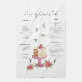 Paño De Cocina Receta de pastel de colibrí
