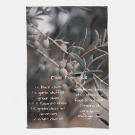 Paño De Cocina Receta de Tapenade Oliva, casera, cocina