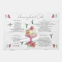 Paño De Cocina Receta de torta de colibrí