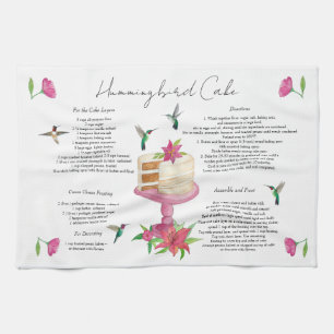 Paño De Cocina Receta de torta de colibrí