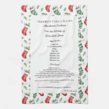 Receta familiar Heirloom Navidades de texto