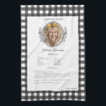 Paño De Cocina Receta familiar Keepsake Photo Gingham Kitchel Toa<br><div class="desc">Mantén la receta de la familia con toalla de té. Comparte la receta de guindilla de Jim tío o el plato favorito de la tía Aggie de acción de gracias de todos los tiempos. El diseño elegante y sencillo de las plantillas se puede ajustar fácilmente para compartir las recetas de...</div>