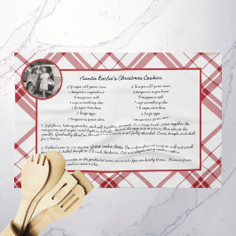 Paño De Cocina Receta familiar Keepsake Photo Navidades