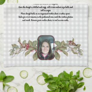Paño De Cocina Receta Foto de Keepsake con toallita gris marrón