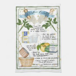 Paño De Cocina Receta ilustrada cordial de Elderflower
