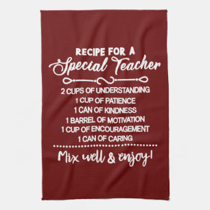 Paño De Cocina Receta inspiradora Para Un Profesor Especial