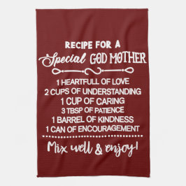 Paño De Cocina Receta inspiradora Para Una Madrina Especial