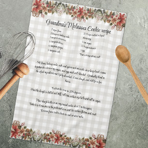 Paño De Cocina Receta Keepsake Xmas Cookie Grey Bufaloe