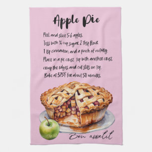 Paño De Cocina Receta para hacer cola de Apple Pie
