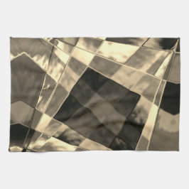 Paño De Cocina Rectángulos inclinados en tonos madera o beige?