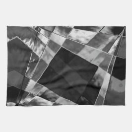 Paño De Cocina Rectángulos inclinados o estirados, gris claro neg