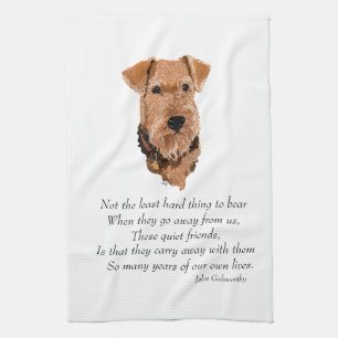 Paño De Cocina Recuerdo de Airedale, galés, Lakeland Terrier